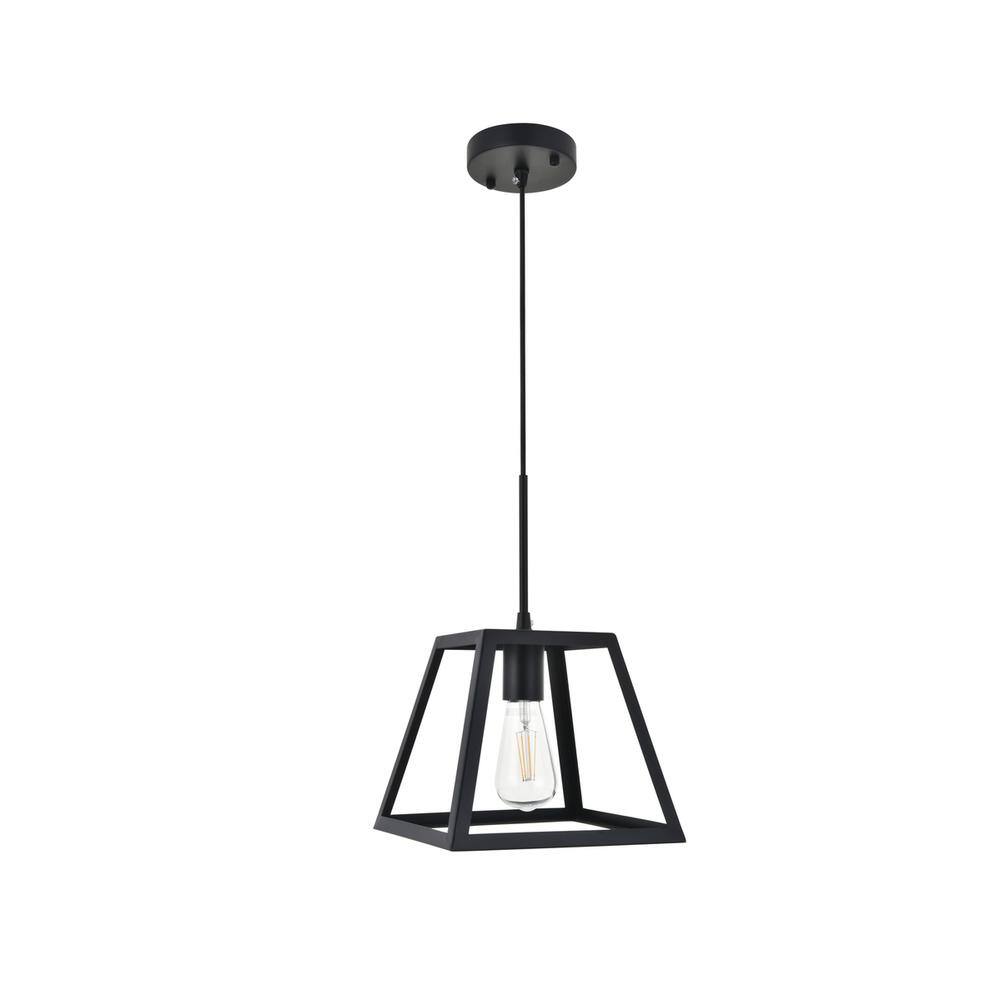 Alt View 9. Living District - Resolute 1 light black Pendant - Black.