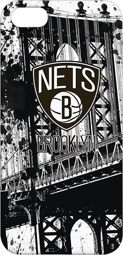 Front Standard. Tribeca - NBA Cityscapes Brooklyn Nets Hard Shell Case for Apple® iPhone® 5.