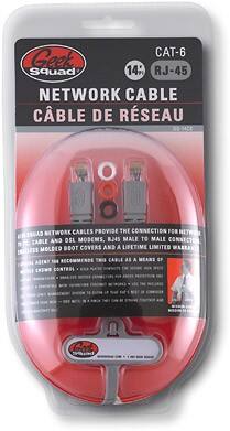 Front Standard. Geek Squad® - 14' Cat 6 Network Cable.