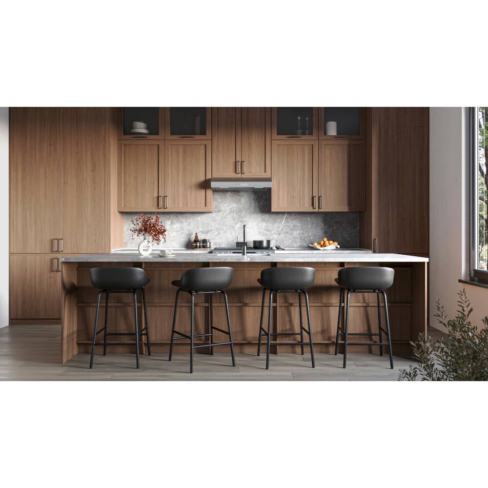 Alt View 11. Broan - Broan-NuTone 30-Inch Under Cabinet Range Hood, ENERGY STAR, 350 Max Blower CFM, Stailess Steel - Stainless Steel.