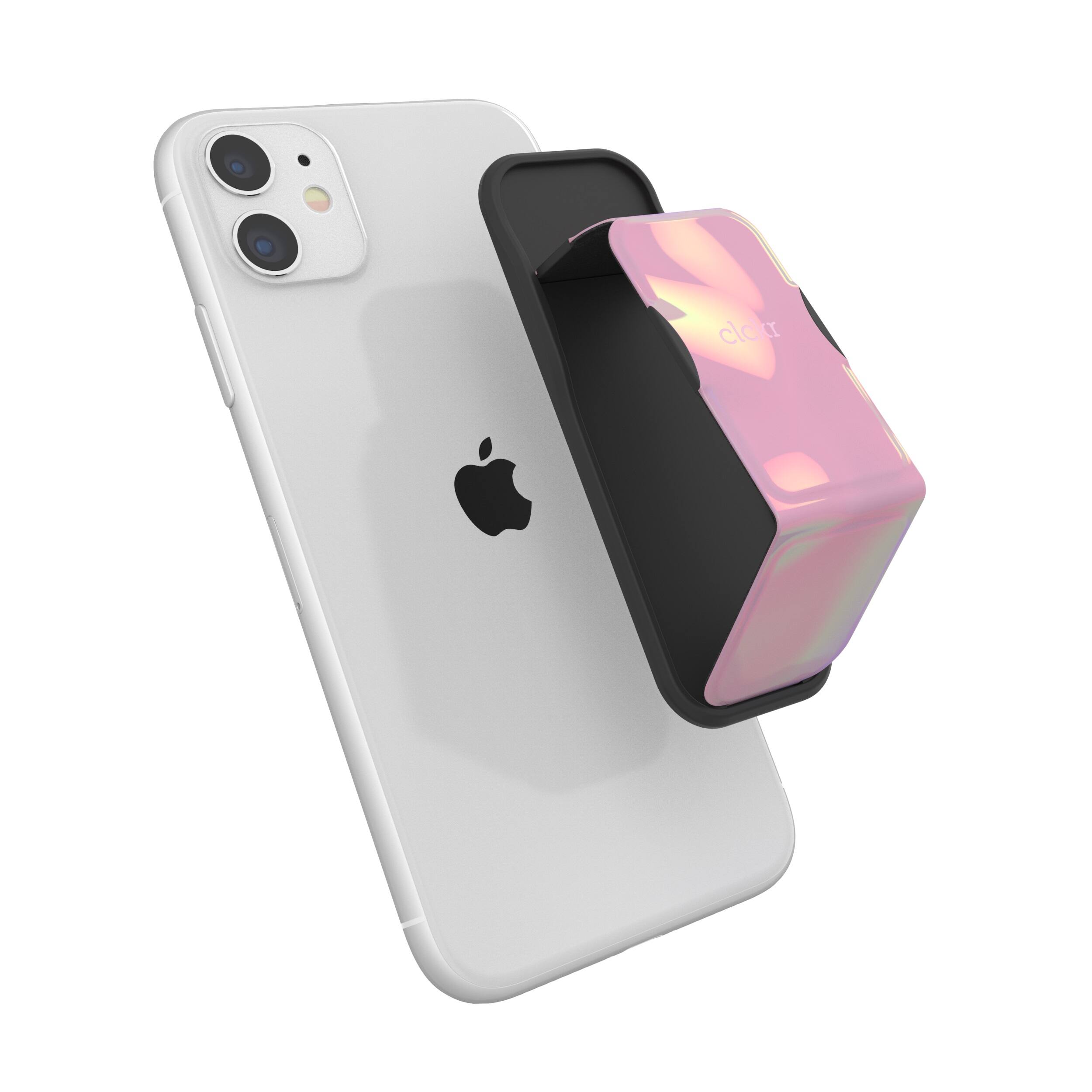 Alt View 12. CLCKR - Phone Grip and Stand for Most Cell Phones - Pink.