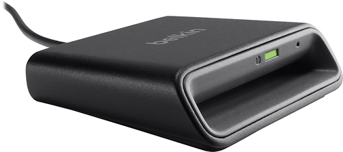 Belkin - USB Smart Card/CAC Reader - Black