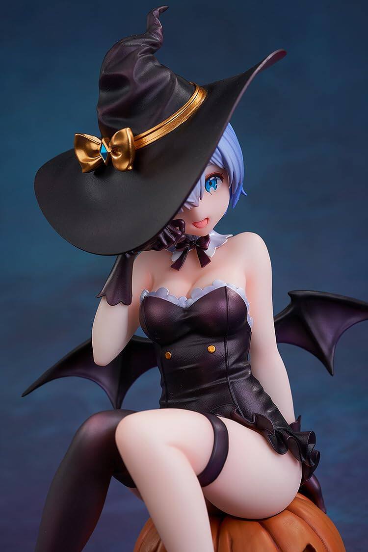 Back. adidas - Re:Zero -Starting Life in Another World- Rem (Phantom Night Wizard Ver.) 1:7 Scale PVC Figure.