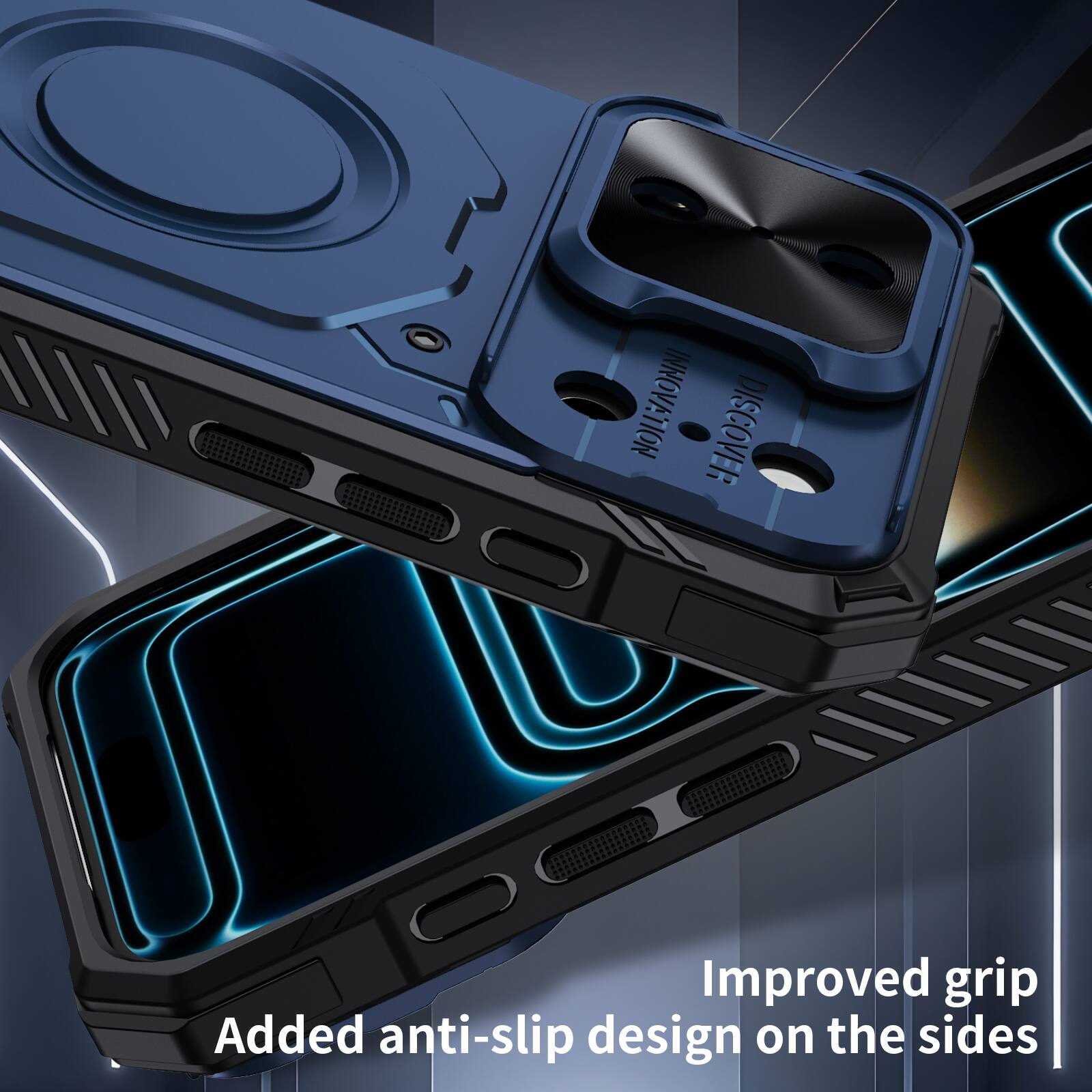 INNOVATION DISCOVER

Improved grip
Added anti-slip design on the sides