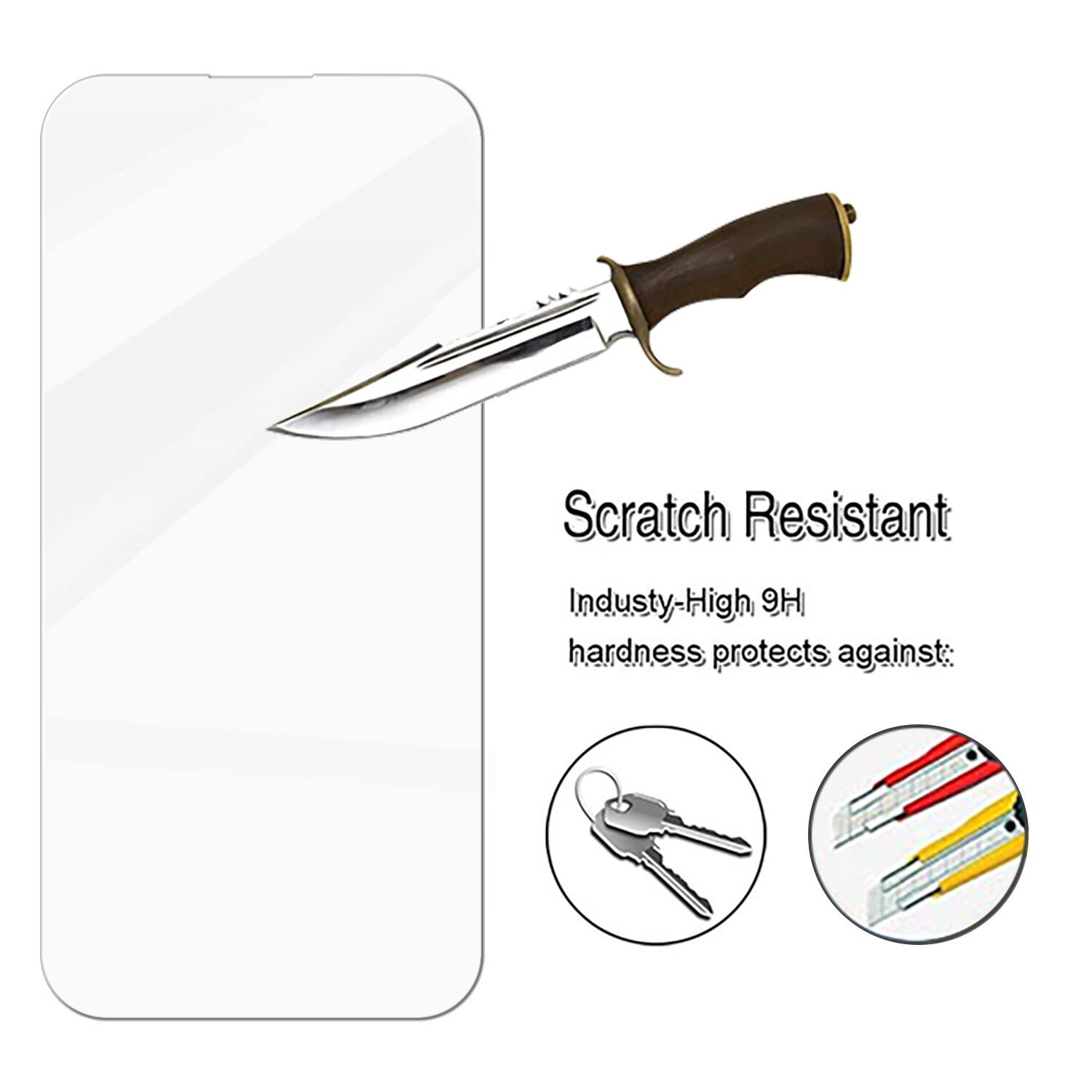 Scratch Resistant

Industry-High 9H hardness protects against:

- Keys
- Tools
