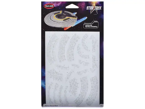 POLAR LIGHTS
STAR TREK
Authentic Surface Detailing
Aztec Decal Set
Star Trek - Lower Decks
For 1:400 Scale USS Enterprise NCC-1701-D
10A