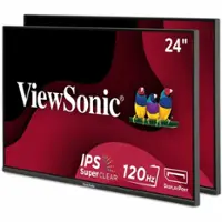 ViewSonic - 23.8" IPS LED FHD 120Hz Monitor (VGA, HDMI) - Black - Front_Zoom
