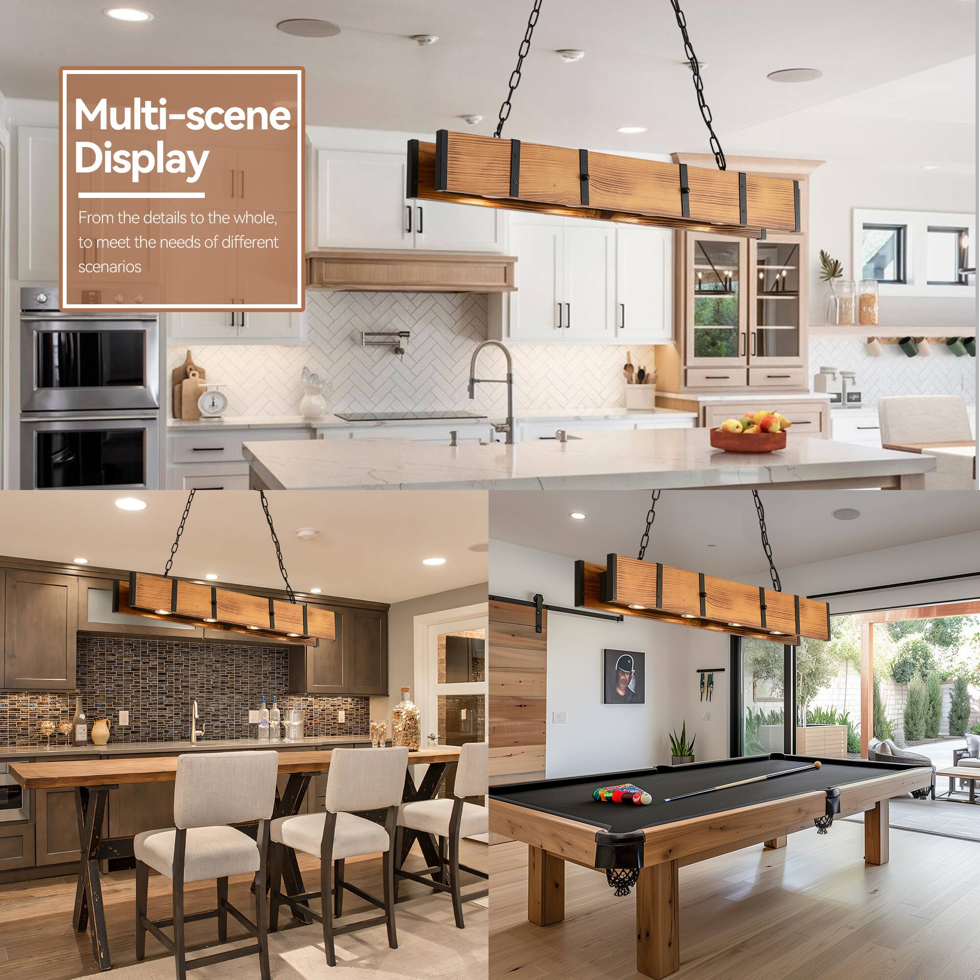Multi-scene Display  
From the details to the whole, to meet the needs of different scenarios