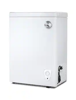 Commercial Cool - 1.8 Cu. Ft. Compact Chest Freezer, Textured Finish, Deep Freezer for Frozen Food Storage - White