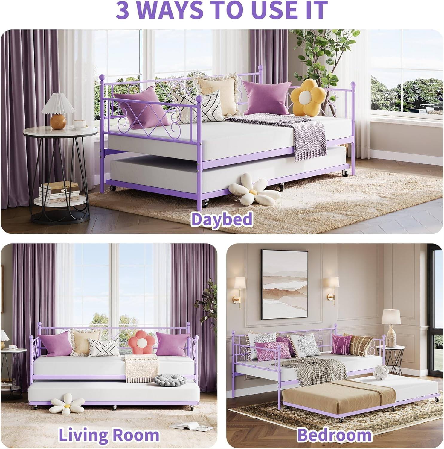 3 WAYS TO USE IT

Daybed

Living Room

Bedroom