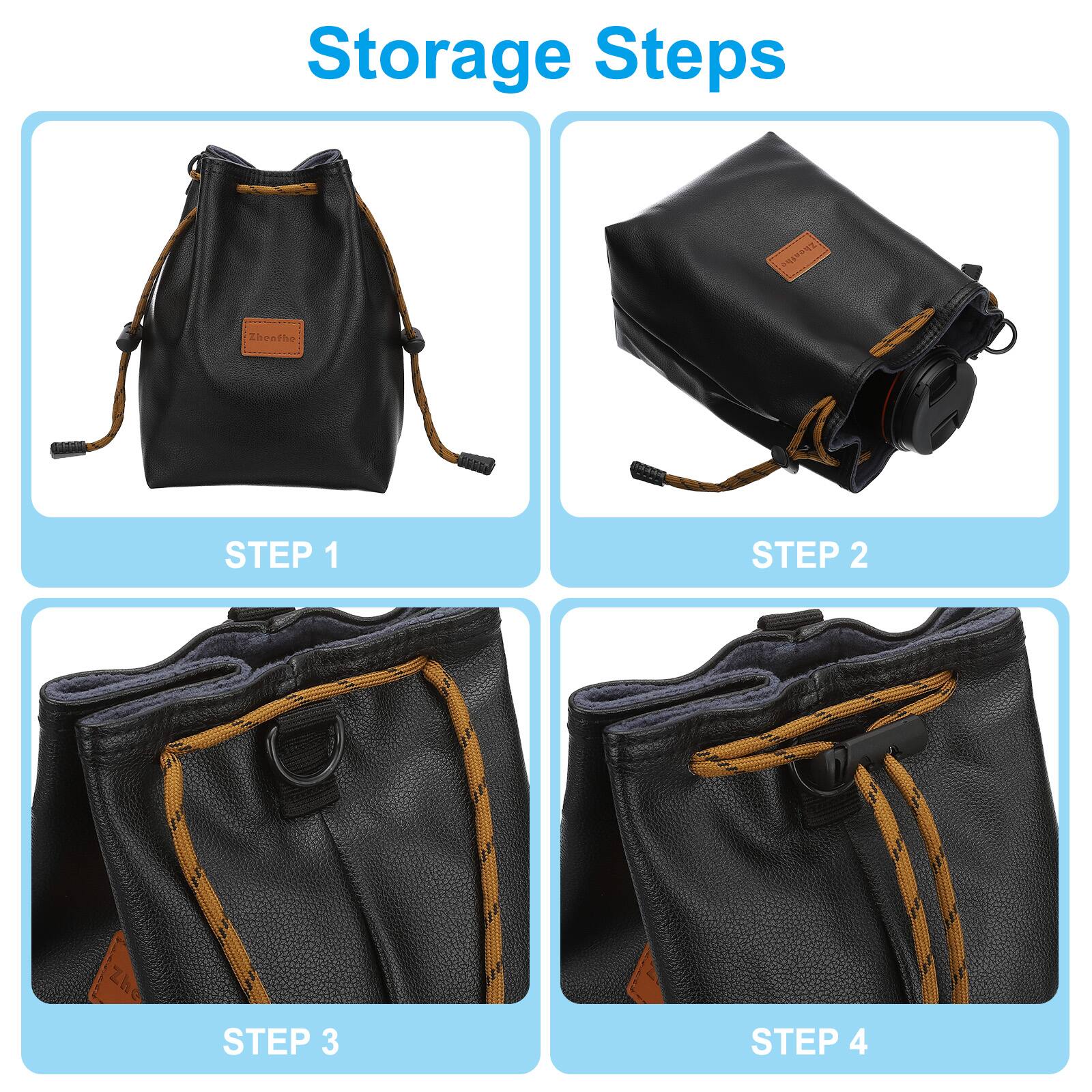 Storage Steps

- STEP 1
- STEP 2
- STEP 3
- STEP 4