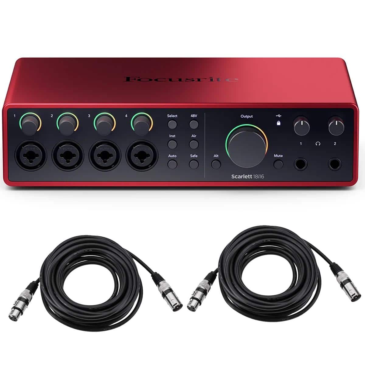Focusrite - Scarlett 18i16 4th Gen USB Audio Interface with Software Suite and XLR Cable