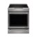 Front. Jenn-Air - 7.1 Cu. Ft. Self-Cleaning Slide-In Electric Induction Convection Range - Stainless steel.