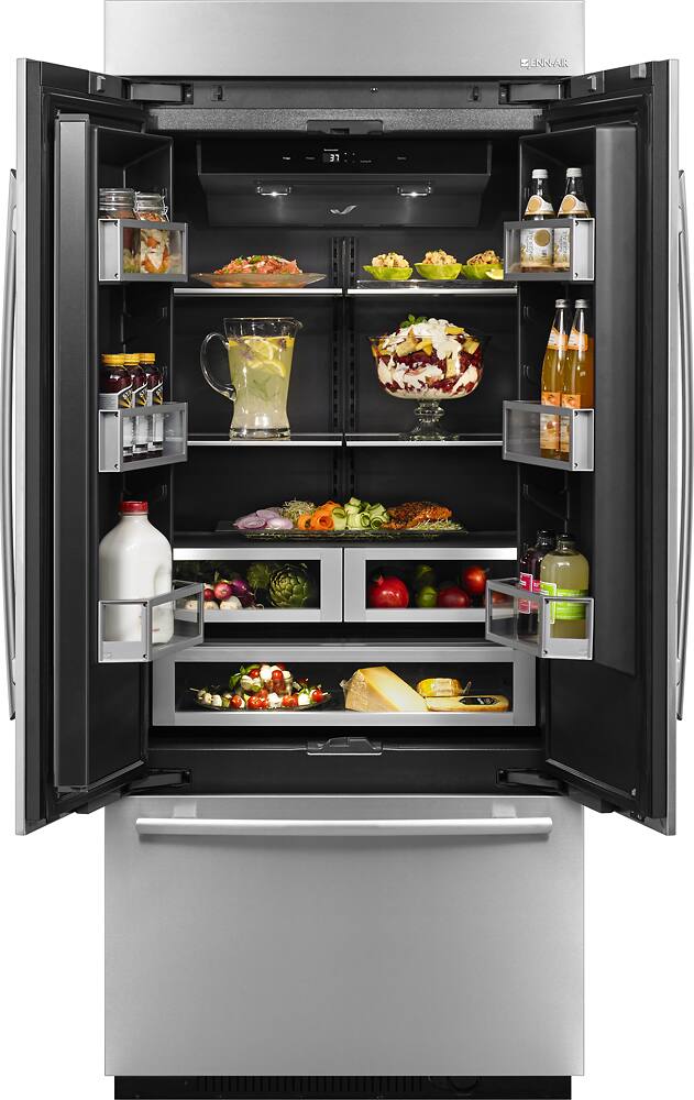 Alt View 2. JennAir - 24.2 Cu. Ft. French Door Refrigerator - Custom Panel Ready.