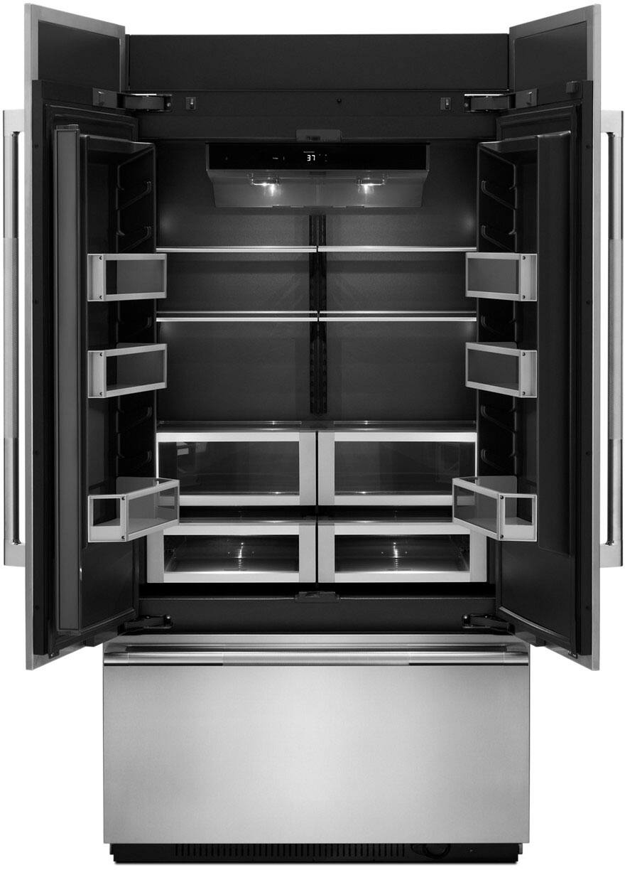 Alt View 1. JennAir - 24.2 Cu. Ft. French Door Refrigerator - Custom Panel Ready.