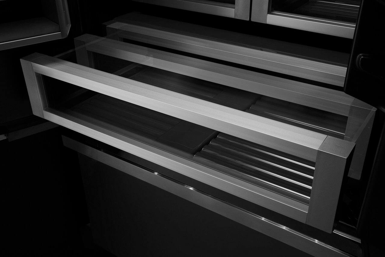 Alt View 3. JennAir - 24.2 Cu. Ft. French Door Refrigerator - Custom Panel Ready.