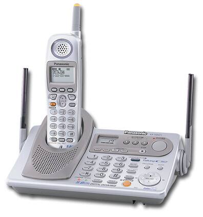 Angle Standard. Panasonic - 5.8GHz Cordless Phone with Digital Answering Machine.