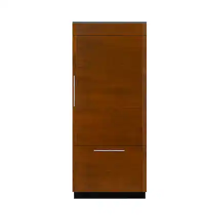 Front. JennAir - 20.8 Cu. Ft. Bottom-Freezer Built-In Refrigerator - Custom Panel Ready.