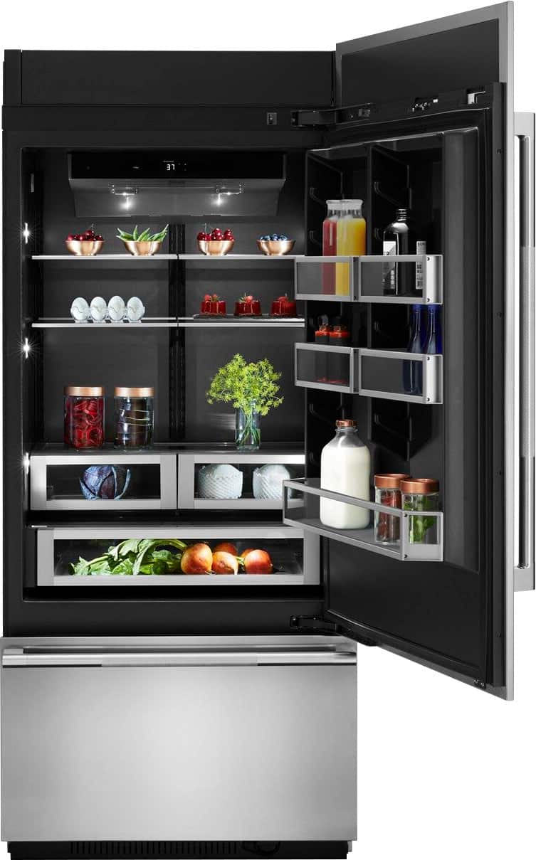 Alt View 11. JennAir - 20.8 Cu. Ft. Bottom-Freezer Built-In Refrigerator - Custom Panel Ready.