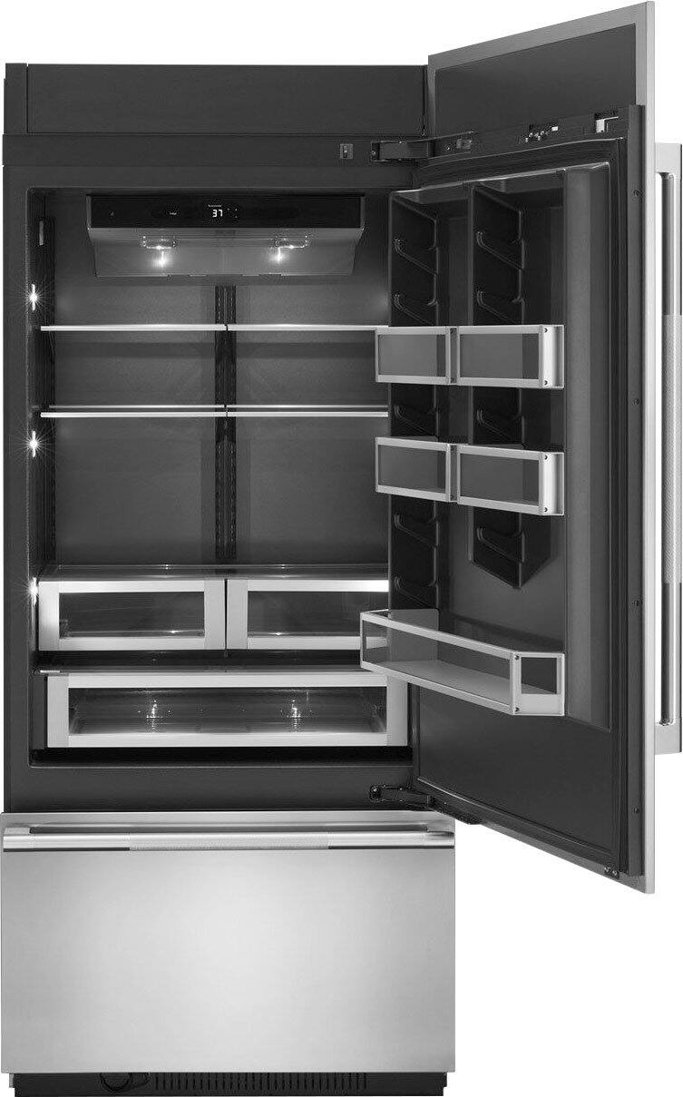 Alt View 12. JennAir - 20.8 Cu. Ft. Bottom-Freezer Built-In Refrigerator - Custom Panel Ready.