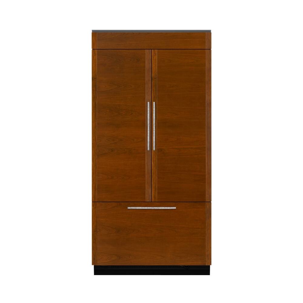 Front. JennAir - 20.8 Cu. Ft. French Door Refrigerator - Custom Panel Ready.