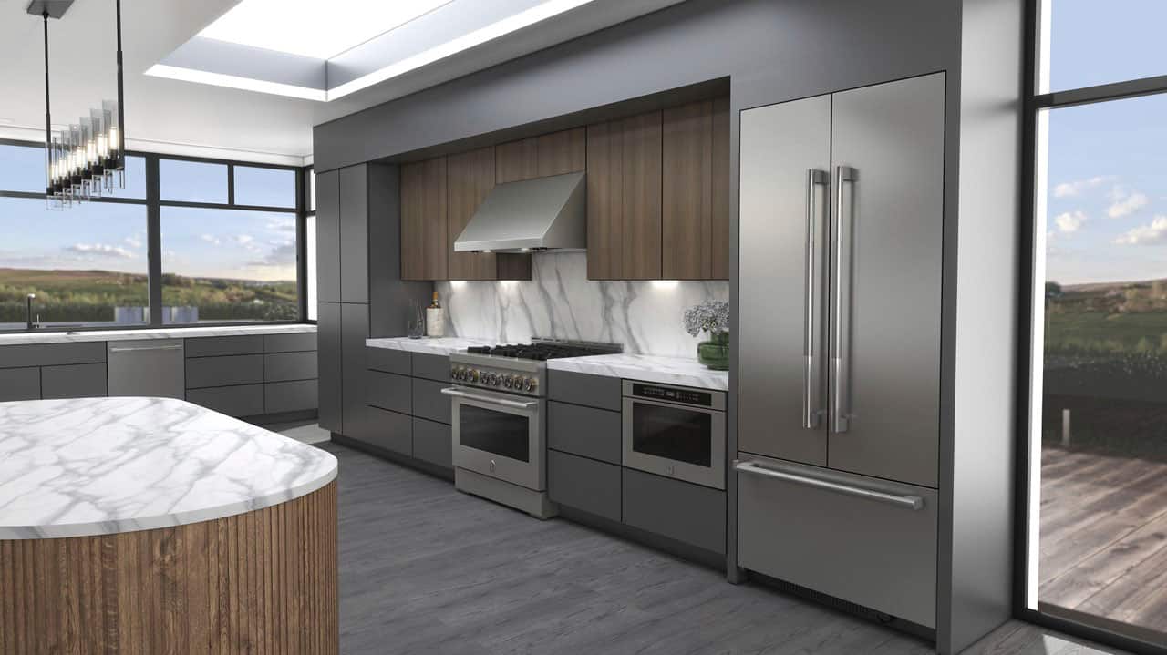 Alt View 11. JennAir - 20.8 Cu. Ft. French Door Refrigerator - Custom Panel Ready.