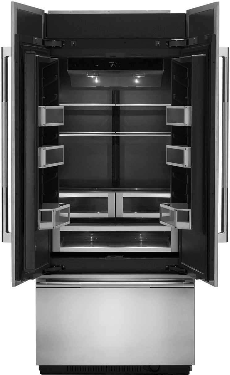 Alt View 1. JennAir - 20.8 Cu. Ft. French Door Refrigerator - Custom Panel Ready.