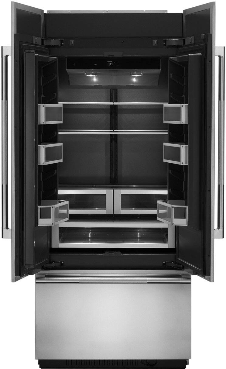 Alt View 1. JennAir - 20.8 Cu. Ft. French Door Refrigerator - Custom Panel Ready.