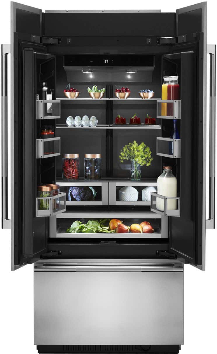 Alt View 2. JennAir - 20.8 Cu. Ft. French Door Refrigerator - Custom Panel Ready.