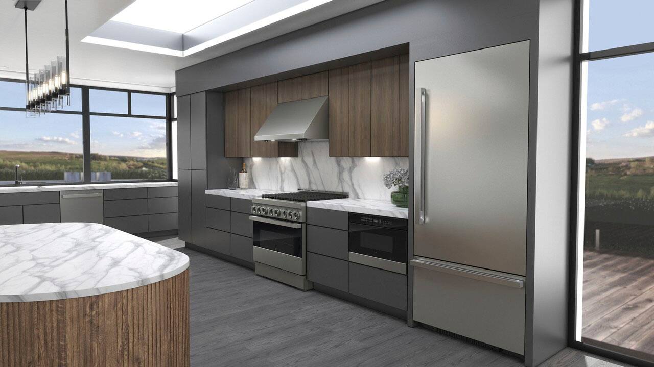 Alt View 12. JennAir - 20.8 Cu. Ft. Bottom-Freezer Built-In Refrigerator - Custom Panel Ready.