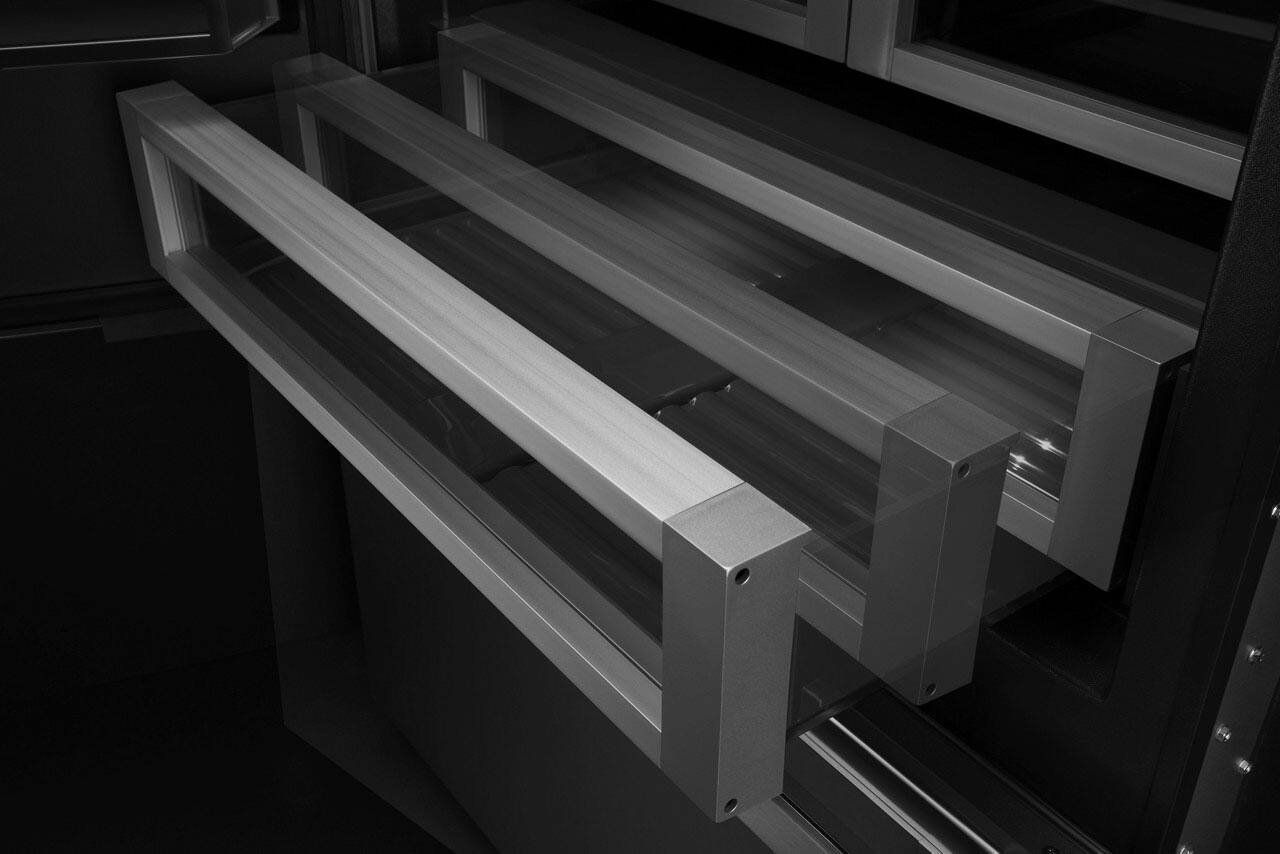 Alt View 5. JennAir - 20.8 Cu. Ft. Bottom-Freezer Built-In Refrigerator - Custom Panel Ready.