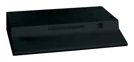 Front. GE - 30" Recirculating Range Hood - Black.