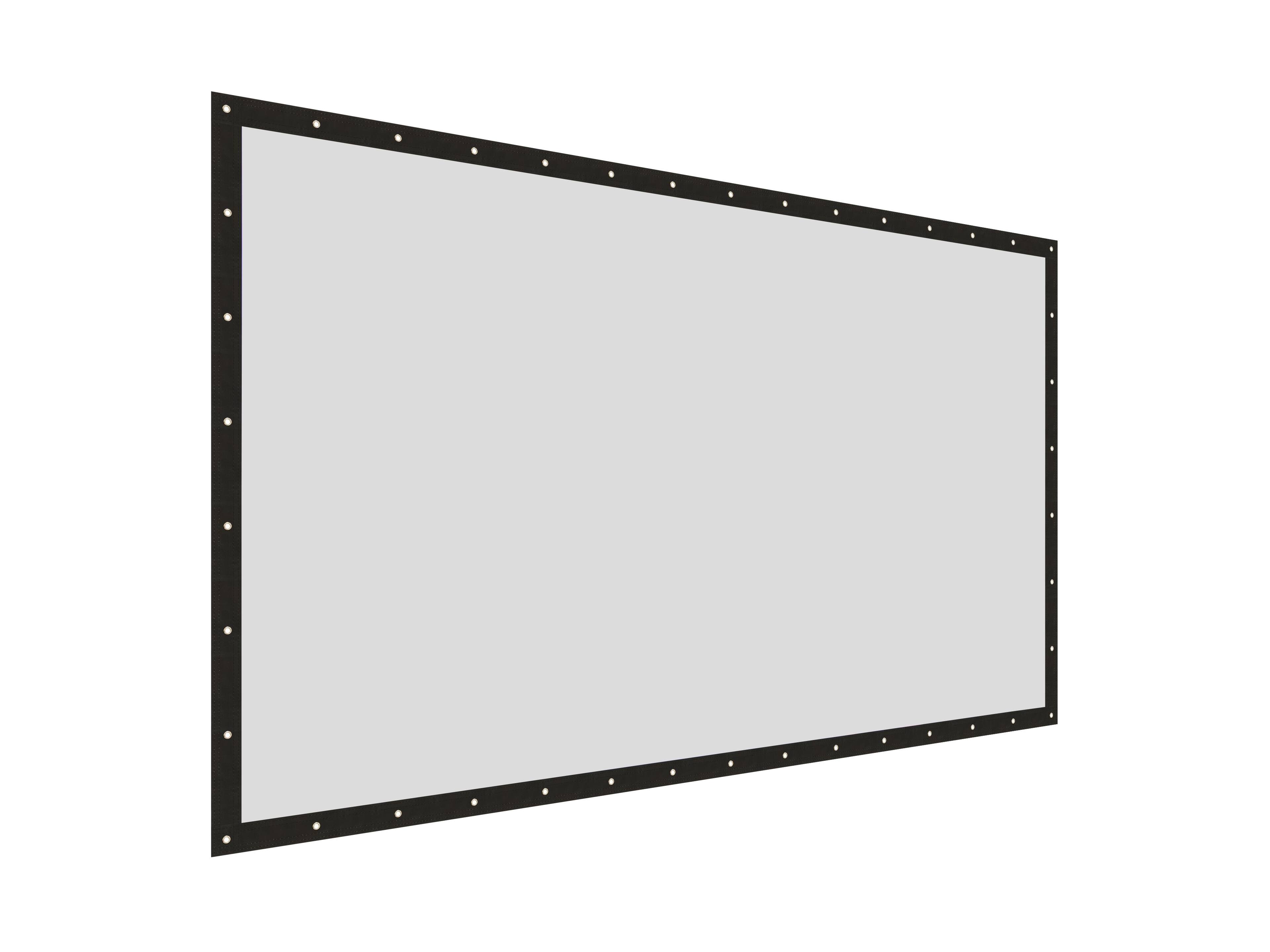 Back. Elite Screens - DIY Pro, 250" Diag,16:9, Indoor/Outdoor Front/Rear Projector Screen, Grommets, Ropes, Carry Pouch, DIY250H1-DUAL - Off-white.