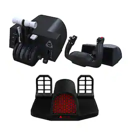 Honeycomb Aeronautical - PC Flight Simulator Complete Set (Yoke, Throttle, Pedals) - Black