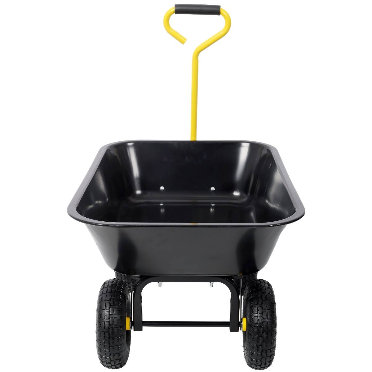 Alt View 2. Loheer - Loheer Metal Dumping Cart 600lb Garden Cart Utility Yard Cart Black.