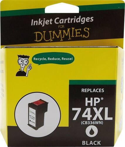 Front Standard. For Dummies - HP 74XL High-Yield Inkjet Cartridge - Black.