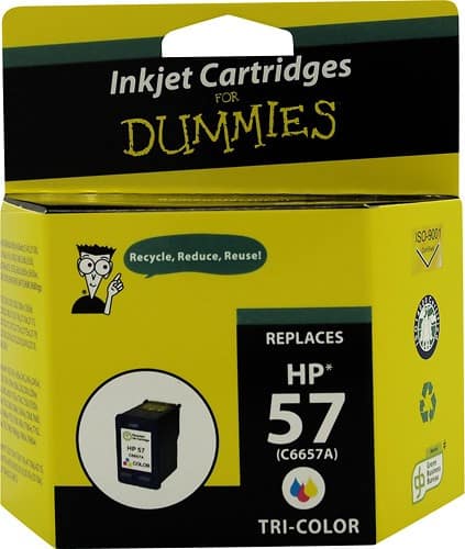 Front Standard. For Dummies - HP 57 Inkjet Cartridge - Cyan/Magenta/Yellow.