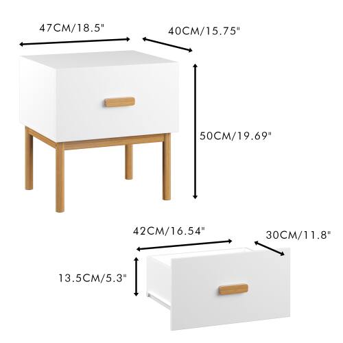 47CM/18.5"  
40CM/15.75"  
50CM/19.69"  
42CM/16.54"  
30CM/11.8"  
13.5CM/5.3"
