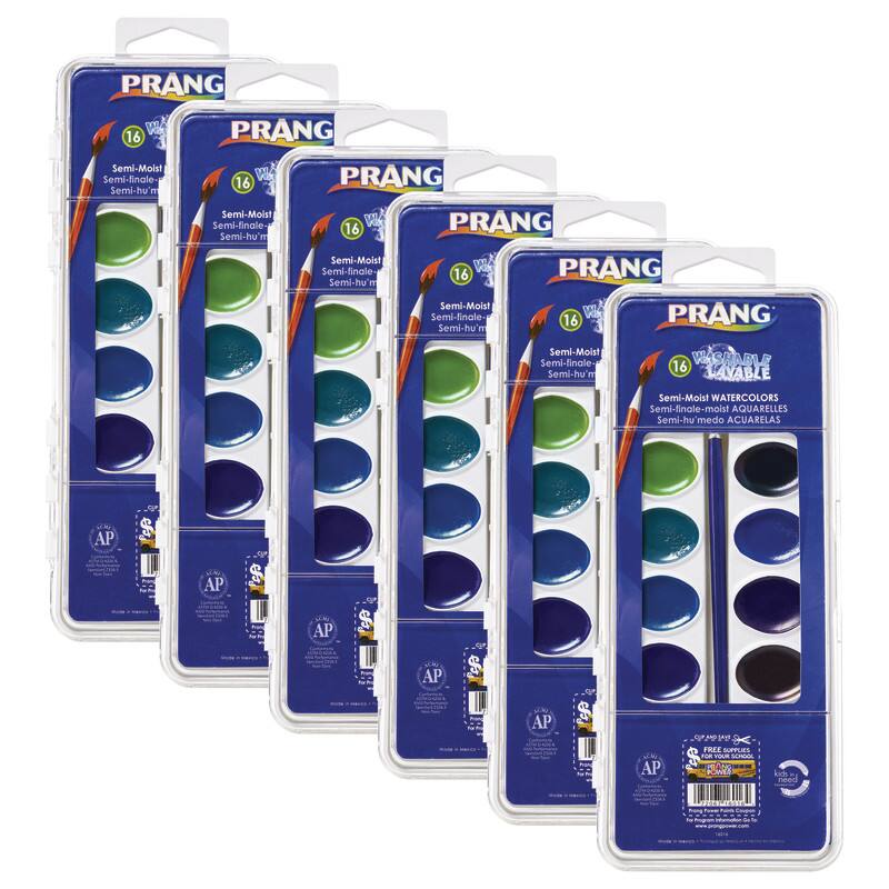 Prang - Semi-Moist Washable Watercolor Set 16 Colors 6 Sets price history on PriceWatchPro