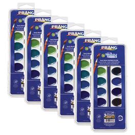 Prang - Semi-Moist Washable Watercolor Set 16 Colors 6 Sets