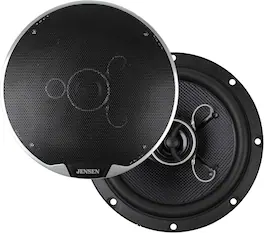 Jensen - APEX Power Series 6.5" 3-Way Premium Aramid Fiber Car Speakers (Pair) | 250 Watts Peak Power (60W RMS) Per Speaker - Black