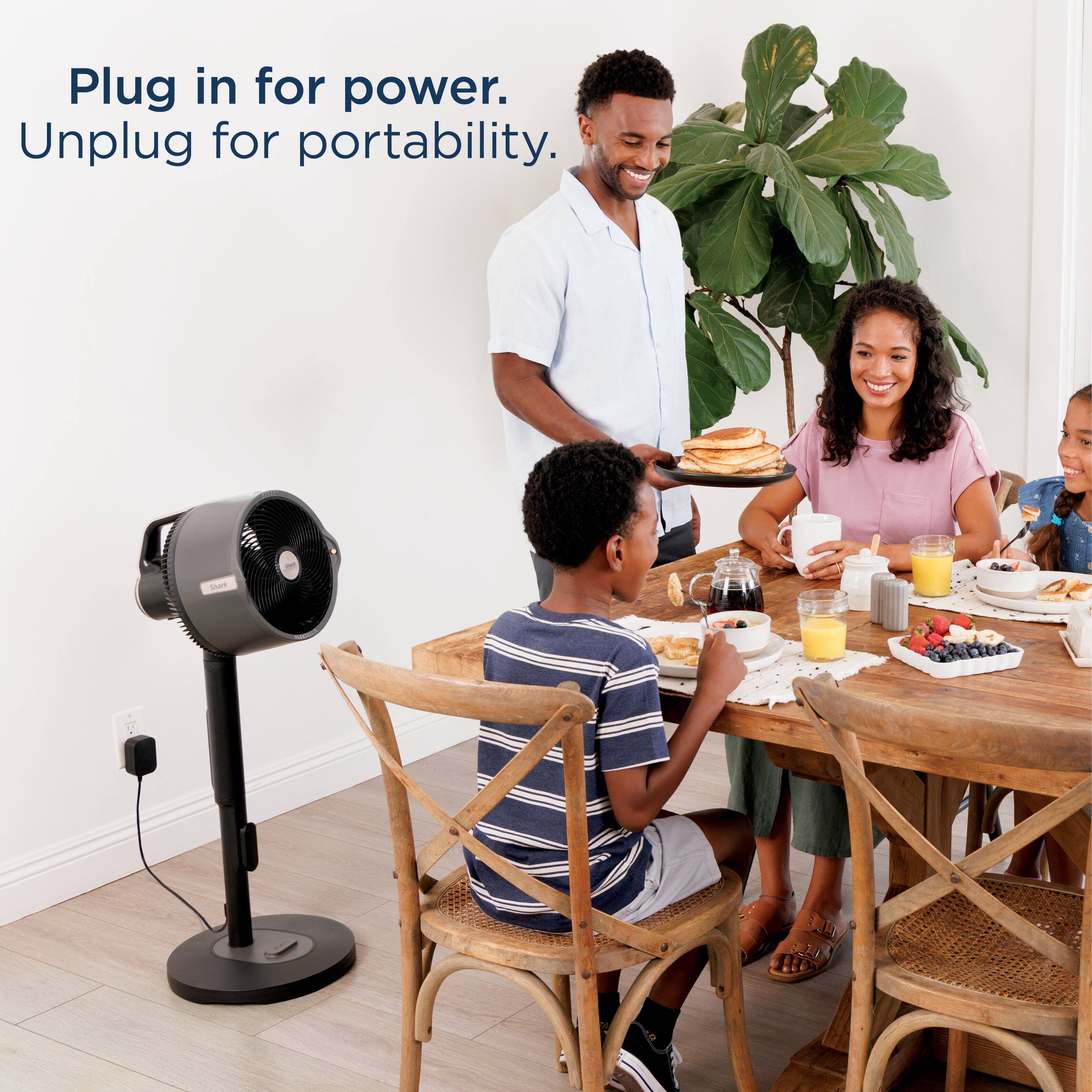 Plug in for power. Unplug for portability.