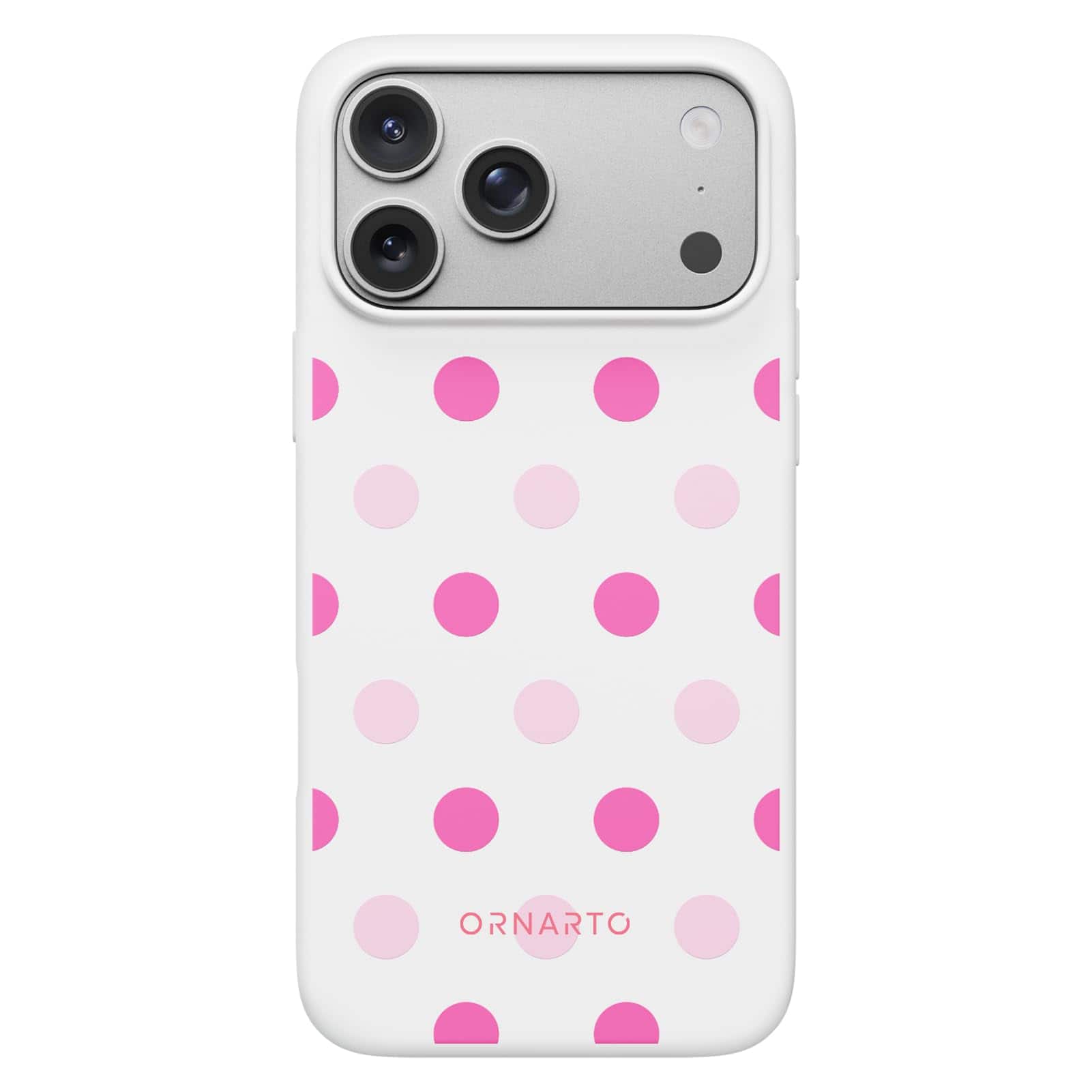 Ornarto - Designed for iPhone 17 Pro Max Case, Liquid Silicone Soft Gel Shockproof Protective Case-White Pink Polka - White Pink Polka Dot price history on PriceWatchPro