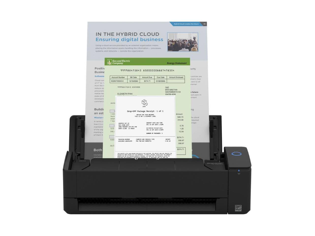 IN THE HYBRID CLOUD  
Ensuring digital business  

Using cloud services provided by an external organization means placing the information assets and handling the information processes outside the organization.  

Positive Gas and Electric Company  
Energy Statement  

Account Number: 999984756454 832000006667474354  
Bill Date: 12/10/2023  
Amount Due: $374.71  
Due Date: 01/09/2024  
Amount Enclosed: $374.71  

ELIZABETH RYAN  
15020 K ST  
SACRAMENTO, CA 95820  

Drop-off Package Receipt: 1 of 1  
Amount: $374.71  

Build an est Mission - to maintain of the -g ment of Bor.  
Both  

Hybrid cloud creates the future  

Gas and Electric Company  
999984756454 832000006667474354  
ELIZABETH RYAN  
1