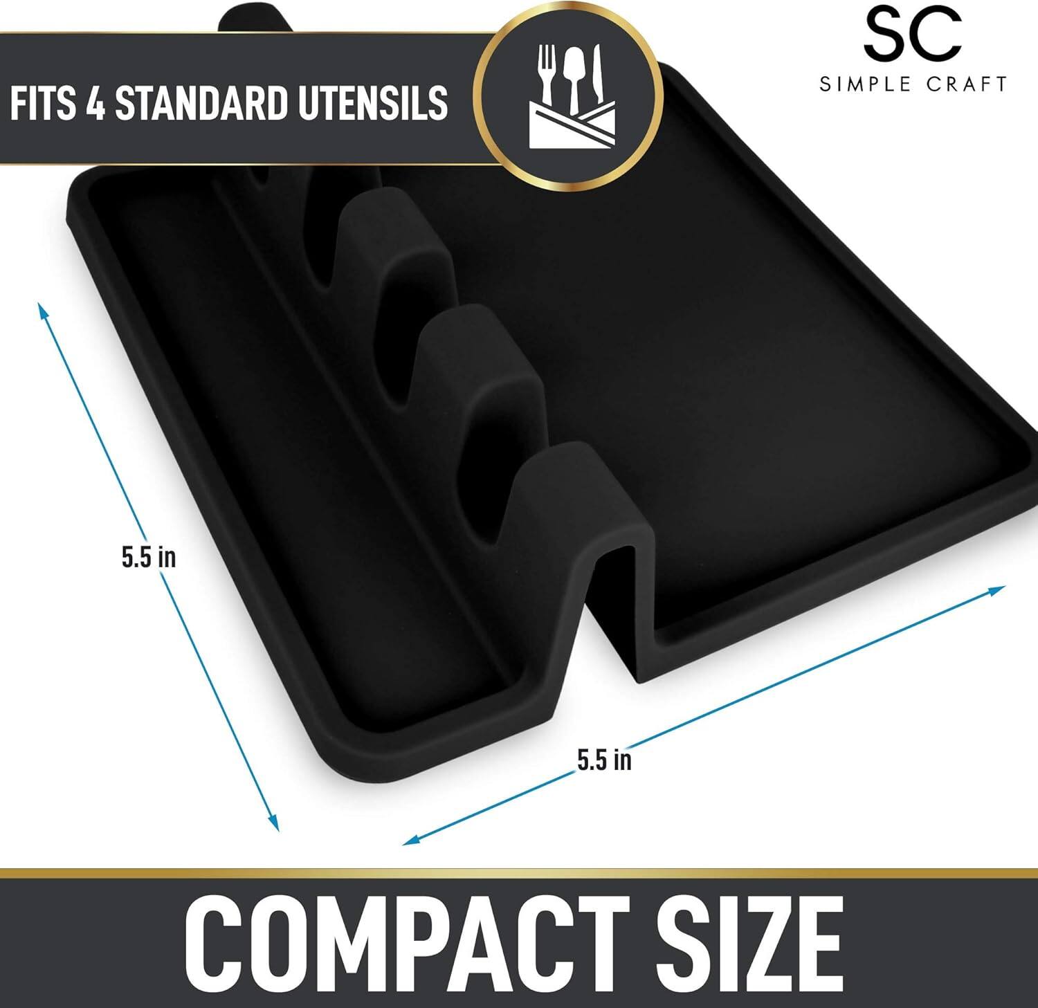FITS 4 STANDARD UTENSILS

SC SIMPLE CRAFT

5.5 in

5.5 in

COMPACT SIZE