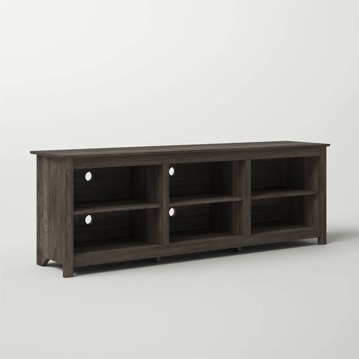 Left. Hivvago - Hivvago 70-inch Wood TV Stand Entertainment Center for TV up to 78-inch - Dark Brown.
