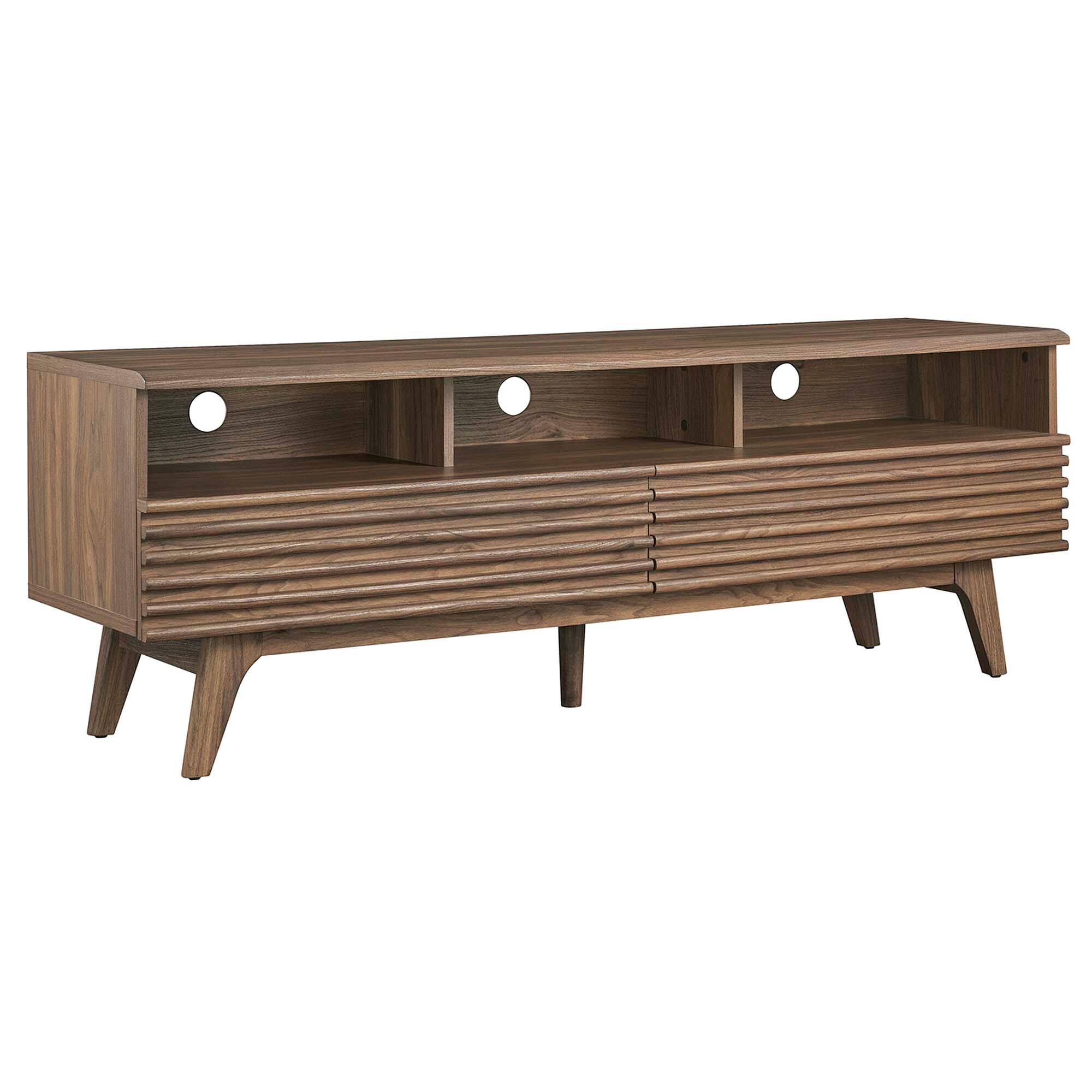 Angle. Modway - Render 60" TV Stand by Modway - Walnut.