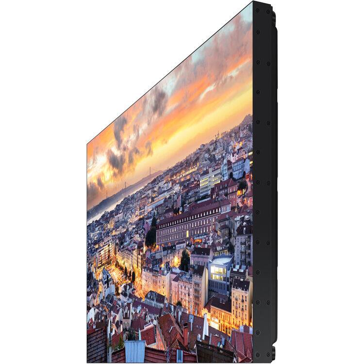 Left. Samsung - 55" Extreme Narrow Bezel Video Wall Display with 500 nit Brightness and 4K UHD Support - Black.