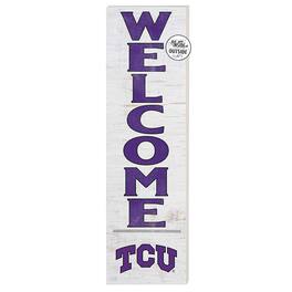 Jardine - TCU Horned Frogs 10'' x 35'' Indoor/Outdoor Welcome Sign - White