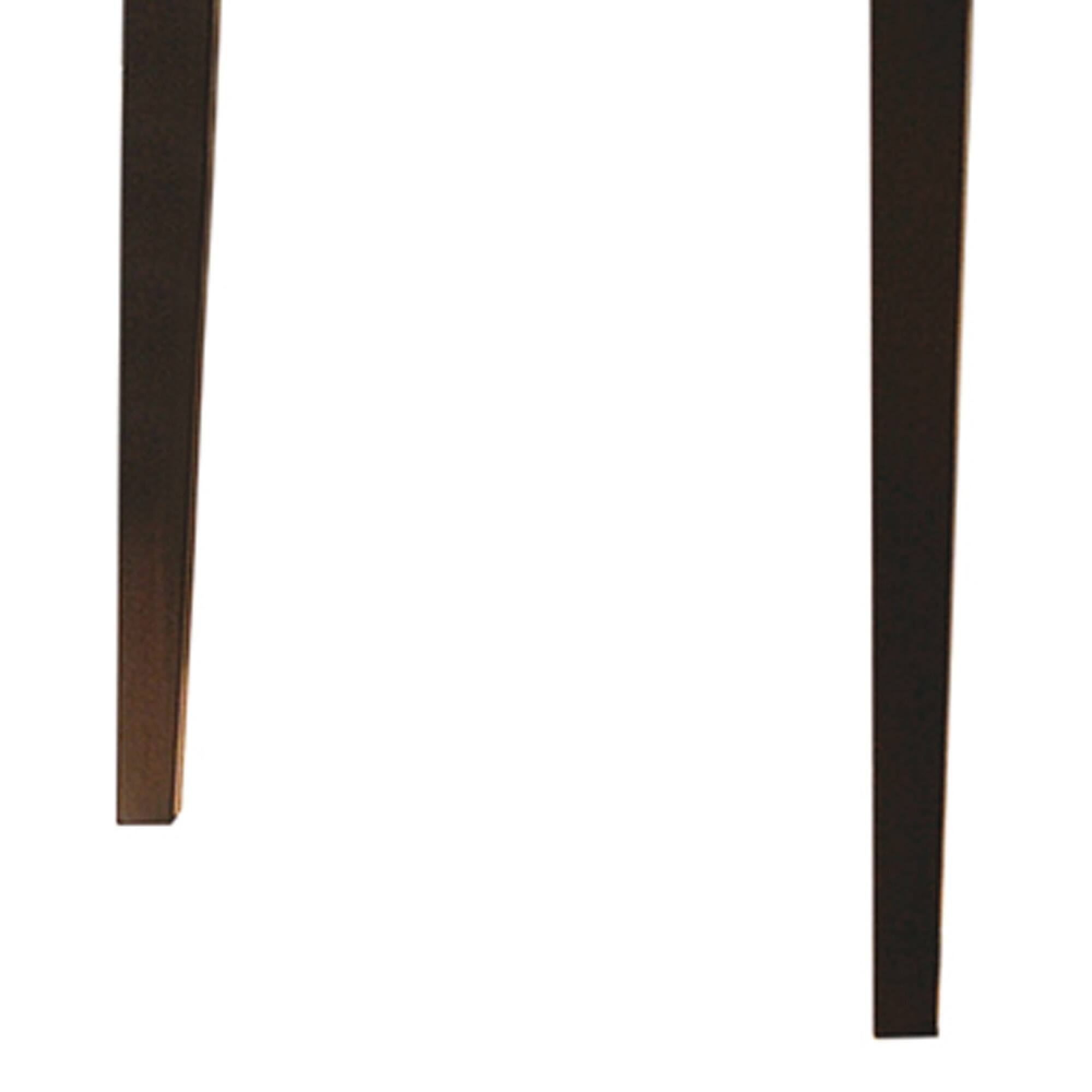 Left. Manhattan Lane - Modish Oval Shaped Wooden Dining Table - Brown.